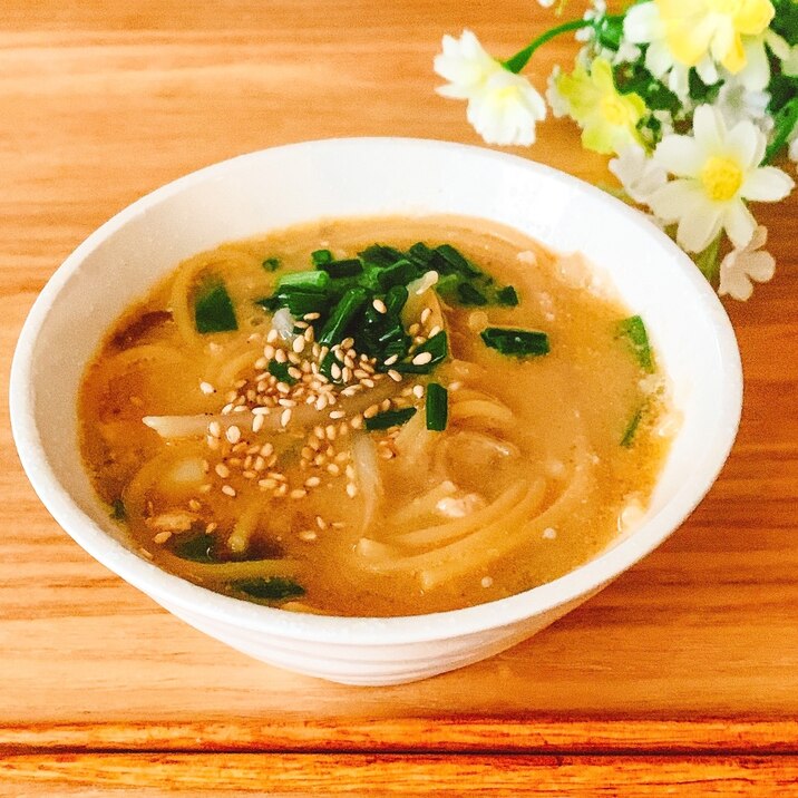 ランチ♪ごまねぎラーメン✧˖°